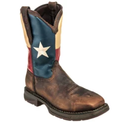 Durango Boots: Men's Steel Toe DB021 EH Texas Flag Cowboy Boots -Men Shoes Store durango db 021 p 01