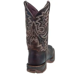 Durango Boots: Men's Brown Rebel DB4443 Leather Square Toe Cowboy Boots -Men Shoes Store durango db4443 b 01