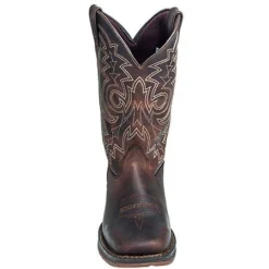 Durango Boots: Men's Brown Rebel DB4443 Leather Square Toe Cowboy Boots -Men Shoes Store durango db4443 f 01