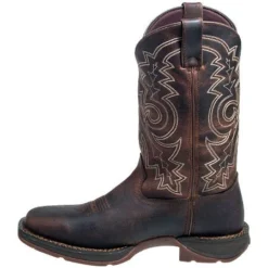 Durango Boots: Men's Brown Rebel DB4443 Leather Square Toe Cowboy Boots -Men Shoes Store durango db4443 i 01