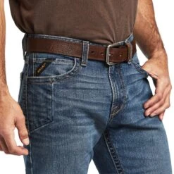Ariat Rebar Jeans: Men's 10041081 Rico M7 DuraStretch Edge Stackable Straight Leg Jean -Men Shoes Store f22 mns work 10041081 detail01