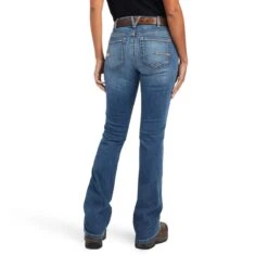 Ariat Rebar Jeans: Women's 10041067 Malibu Riveter Boot Cut Jean -Men Shoes Store f22 wms work 10041067 back