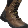 Keen Utility Boots: Men's 1026488 Dark Earth Carbon Toe Black 8" Waterproof Independence Boot