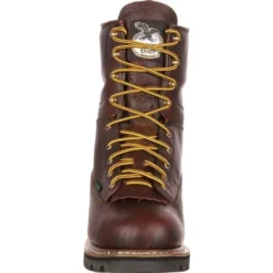 Georgia Boot: Men's G101 Brown 8" Waterproof Work Boots 12 Georgia Boot: Men's G101 Brown 8" Waterproof Work Boots -Men Shoes Store g101 3 large