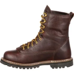 Georgia Boot: Men's G101 Brown 8" Waterproof Work Boots 10 Georgia Boot: Men's G101 Brown 8" Waterproof Work Boots -Men Shoes Store g101 5 large