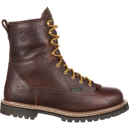 Georgia Boot: Men's G101 Brown 8" Waterproof Work Boots 1 Georgia Boot: Men's G101 Brown 8" Waterproof Work Boots