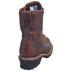 Georgia Boots: Men's Brown G7313 Waterproof EH Steel Toe Logger Boots -Men Shoes Store g7313st georgiab 01