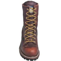 Georgia Boots: Men's Brown G7313 Waterproof EH Steel Toe Logger Boots -Men Shoes Store g7313st georgiaf 01