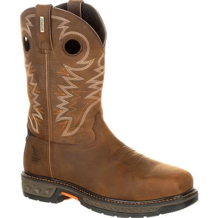 Georgia Boot GB00224 Brown Carbo-Tec LT Alloy Toe Waterproof Pull On Boots 1 Georgia Boot GB00224 Brown Carbo-Tec LT Alloy Toe Waterproof Pull On Boots