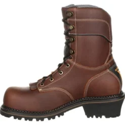 Georgia Boots: Men's GB00236 Brown AMP LT Composite Toe Logger Boots -Men Shoes Store gb00236 5 large