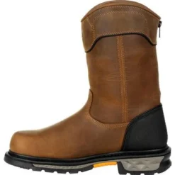 Georgia Boots: Men's GB00394 Brown Carbo Tec LTX Waterproof Composite Toe Pull On Work Boot -Men Shoes Store gb00394 5 large