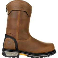 Georgia Boots: Men's GB00394 Brown Carbo Tec LTX Waterproof Composite Toe Pull On Work Boot