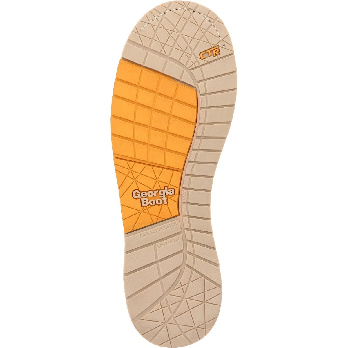 Georgia Boots: Men's GB00593 Brown Plain Toe AMP LT Wedge Waterproof Lace To Toe Work Boot 7 Georgia Boots: Men's GB00593 Brown Plain Toe AMP LT Wedge Waterproof Lace To Toe Work Boot - Image 7