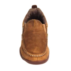 Georgia Boots: Men's Brown Leather Moc Toe G050 Cedar Falls Moisture-Wicking AMP Shoes -Men Shoes Store georgia g050 f 01
