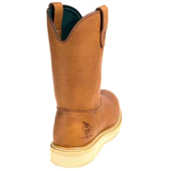 Georgia Boots: Men's G5353 Steel Toe Brown EH Wellington Chemical-Resistant Wedge Boots -Men Shoes Store georgia g5153 b 01