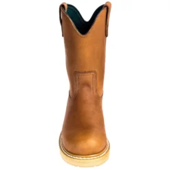 Georgia Boots: Men's G5353 Steel Toe Brown EH Wellington Chemical-Resistant Wedge Boots -Men Shoes Store georgia g5153 f 01