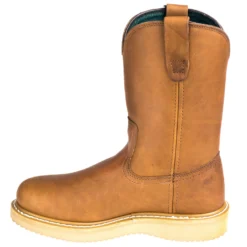 Georgia Boots: Men's G5353 Steel Toe Brown EH Wellington Chemical-Resistant Wedge Boots -Men Shoes Store georgia g5153 i 01