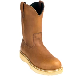 Georgia Boots: Men's G5353 Steel Toe Brown EH Wellington Chemical-Resistant Wedge Boots -Men Shoes Store georgia g5153 p 01