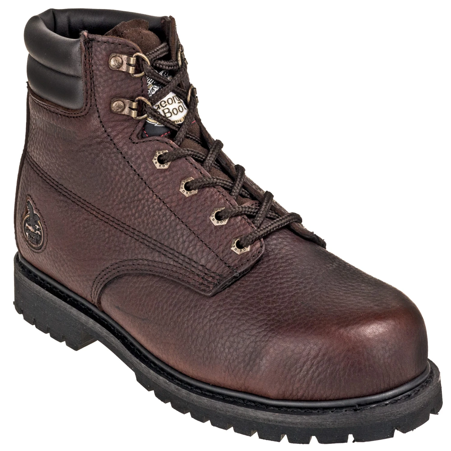 Georgia Boots: Waterproof G6174 Brown Steel Toe EH Men's 6-Inch Oiler Work Boots 3 Georgia Boots: Waterproof G6174 Brown Steel Toe EH Men's 6-Inch Oiler Work Boots - Image 3