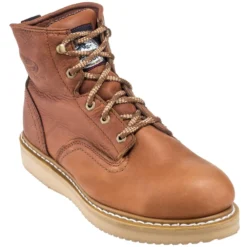 Georgia Boots: Men's G6342 Steel Toe Wedge EH Barracuda Gold Work Boots -Men Shoes Store georgia g6342 p 01