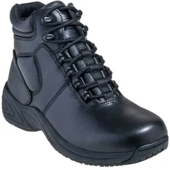 Grabbers Work Shoes: Men's G1240 Black Affixed Black Slip Resistant Work Boot -Men Shoes Store graber g1240st p 01