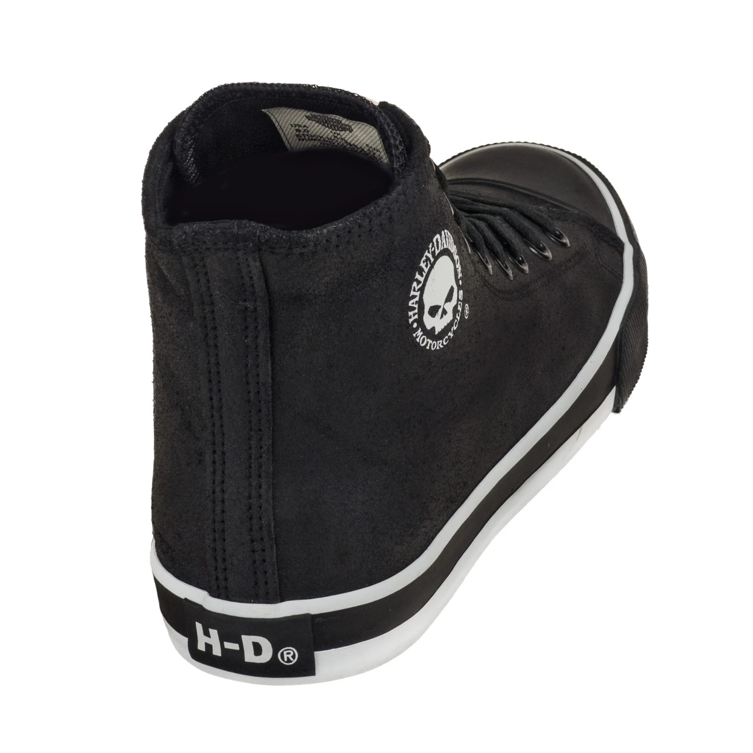 Harley Davidson Shoes: Baxter Men's Black/White D93341 High-Cut Sneakers 1 Harley Davidson Shoes: Baxter Men's Black/White D93341 High-Cut Sneakers