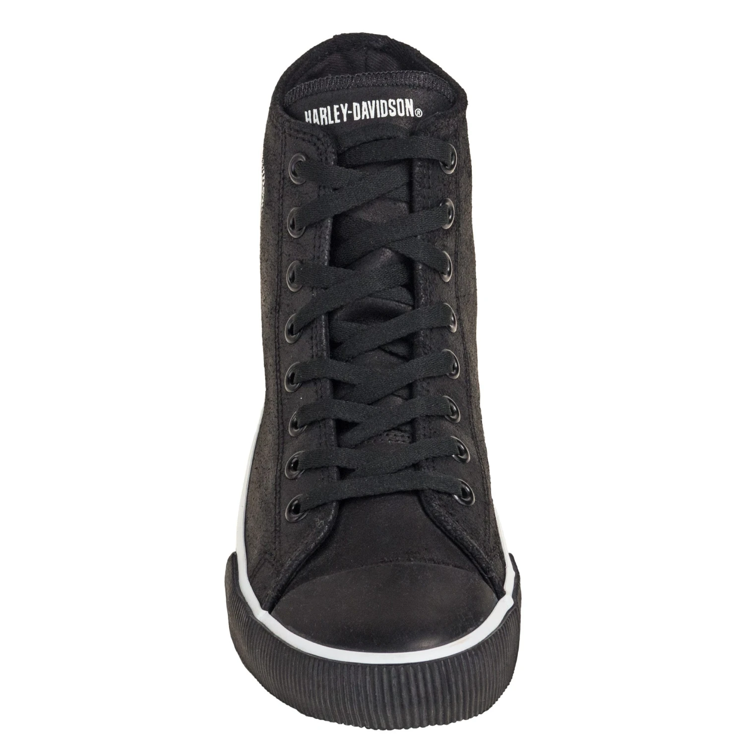 Harley Davidson Shoes: Baxter Men's Black/White D93341 High-Cut Sneakers 2 Harley Davidson Shoes: Baxter Men's Black/White D93341 High-Cut Sneakers - Image 2