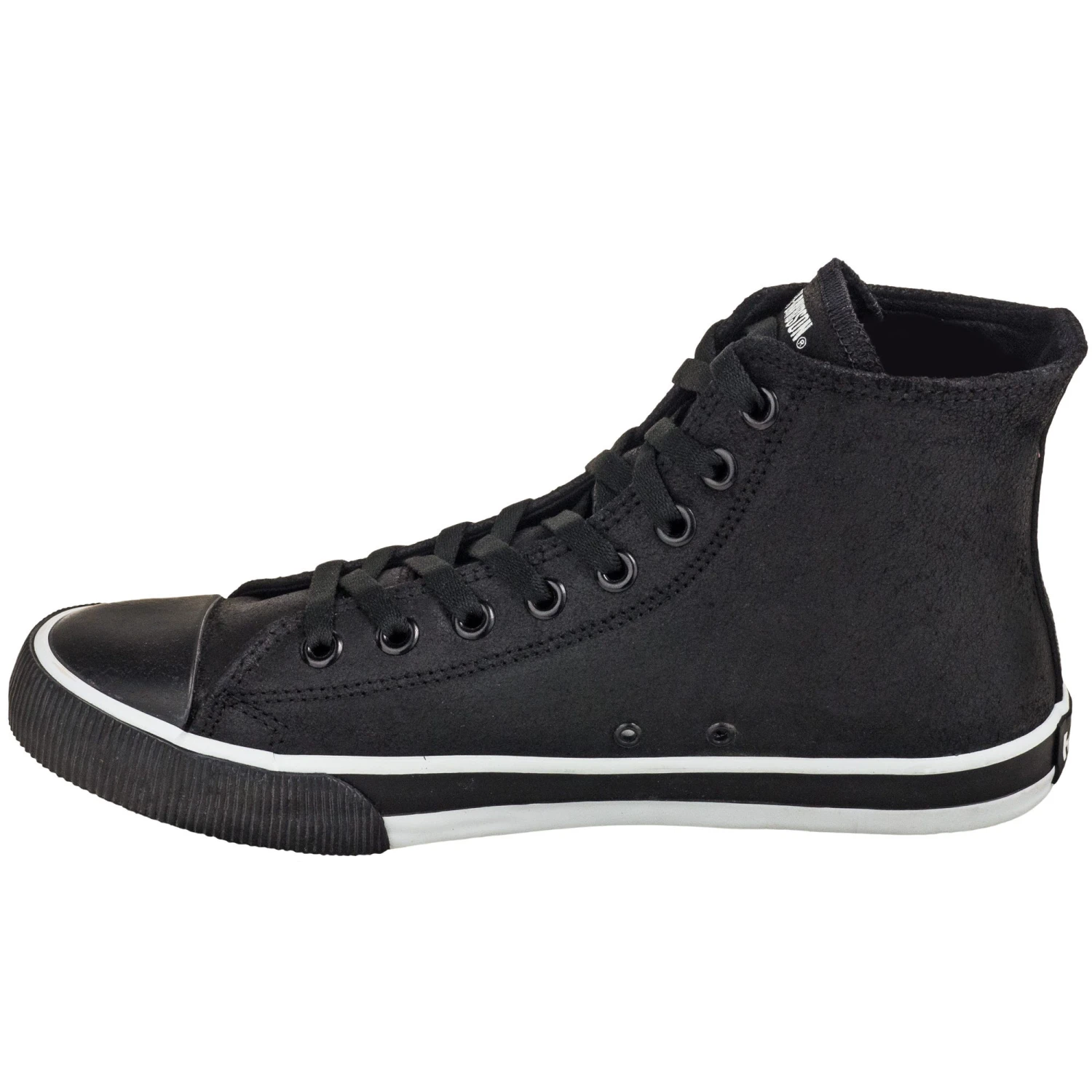 Harley Davidson Shoes: Baxter Men's Black/White D93341 High-Cut Sneakers 3 Harley Davidson Shoes: Baxter Men's Black/White D93341 High-Cut Sneakers - Image 3