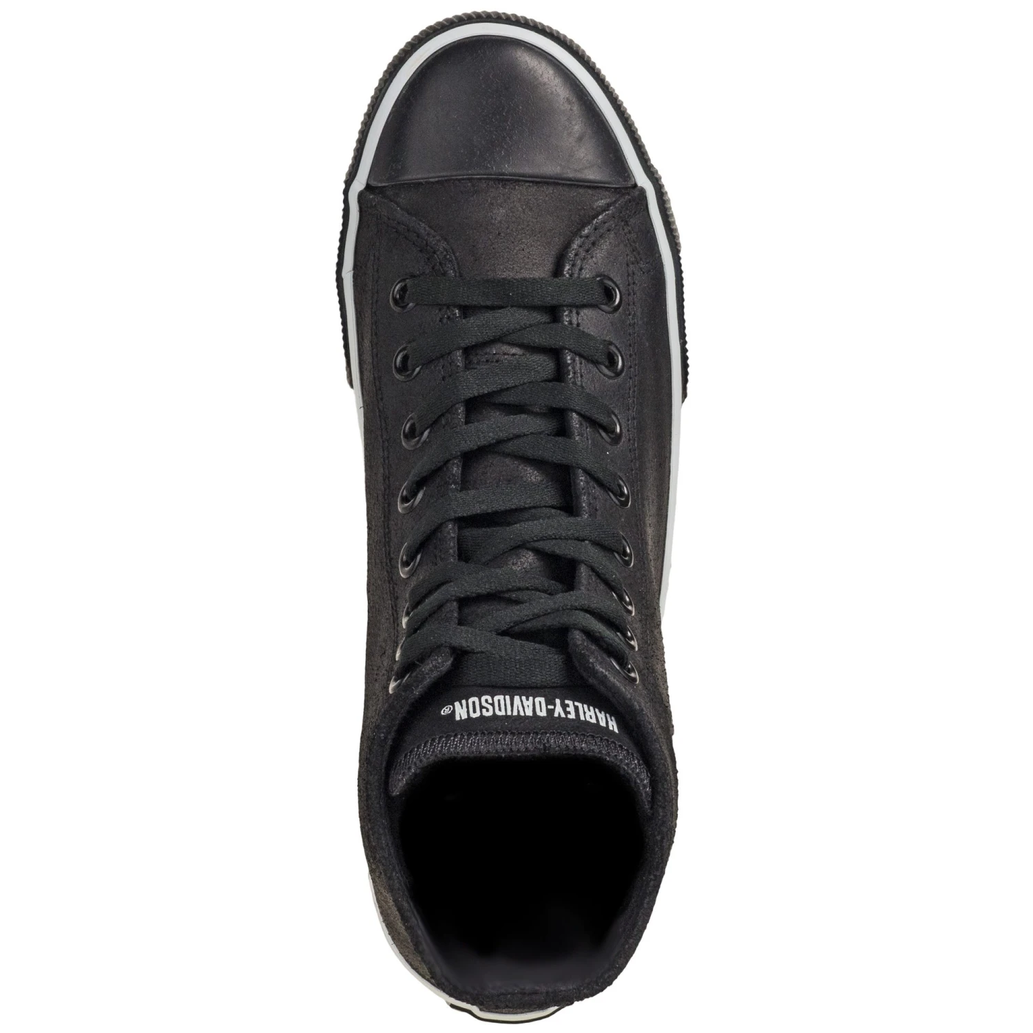 Harley Davidson Shoes: Baxter Men's Black/White D93341 High-Cut Sneakers 7 Harley Davidson Shoes: Baxter Men's Black/White D93341 High-Cut Sneakers - Image 7