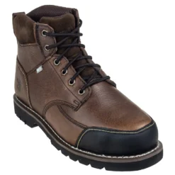 Iron Age Boots: Men's Brown IA0163 Steel Toe Internal Met Guard Work Boots -Men Shoes Store ia0163 1