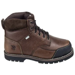 Iron Age Boots: Men's Brown IA0163 Steel Toe Internal Met Guard Work Boots -Men Shoes Store ia0163 2