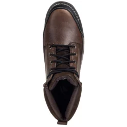 Iron Age Boots: Men's Brown IA0163 Steel Toe Internal Met Guard Work Boots