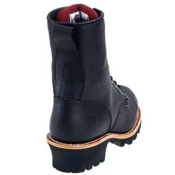 Chippewa Boots: Men's Steel Toe EH 73020 Black Logger Boots -Men Shoes Store image 45188