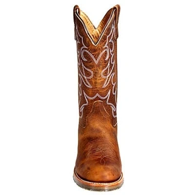 Double H Boots: Men's USA-Made DH1552 Brown Cowboy Boots 2 Double H Boots: Men's USA-Made DH1552 Brown Cowboy Boots - Image 2