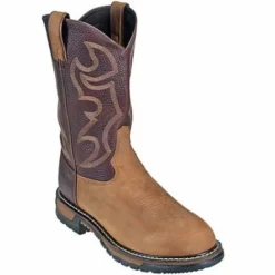 Rocky Boots: Men's Round Toe Slip-Resistant Cowboy Boots 2732 -Men Shoes Store image 50651