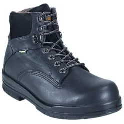 Wolverine Boots: Men's Black 3123 DuraShock Slip-Resistant Work Boots -Men Shoes Store image 54094