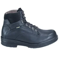 Wolverine Boots: Men's Black 3123 DuraShock Slip-Resistant Work Boots