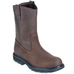 Wolverine Boots: Men's 4707 Brown Steel Toe EH SR Wellington Boots