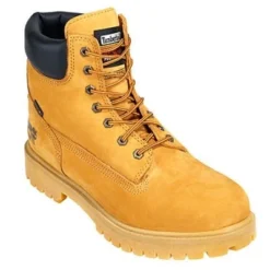 Timberland PRO Boots: Men's Waterproof 65016 Wheat Nubuck 6" Steel Toe Boots -Men Shoes Store image 68539