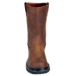 Caterpillar Boots: Men's Brown Revolver Slip-On 72191 Wellington Slip-Resistant Boots -Men Shoes Store image 85172