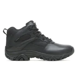 Merrell Boots: Men's J003917 Black Soft Toe Moab 3 Response Tactical Mid Waterproof Work Boot