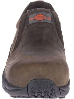 Merrell Shoes: Men's J099319 Brown Jungle Moc Composite Toe Slip Resistant Slip On Work Shoe -Men Shoes Store j099319 1