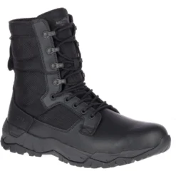 Merrell Boots: Unisex J099351 Black MQC Patrol Waterproof Tactical Work Boot -Men Shoes Store j099351