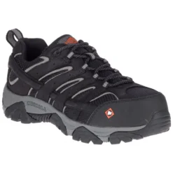 Merrell Shoes: Men's J36461 Black Grey Moab Vertex Vent Composite Toe Waterproof Work Shoe 7 Merrell Shoes: Men's J36461 Black Grey Moab Vertex Vent Composite Toe Waterproof Work Shoe -Men Shoes Store j36461