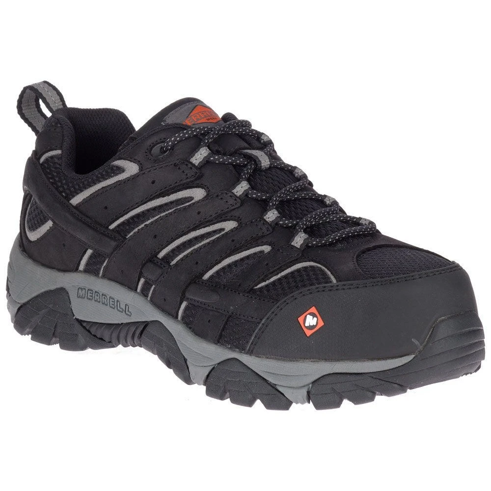 Merrell Shoes: Men's J36461 Black Grey Moab Vertex Vent Composite Toe Waterproof Work Shoe 4 Merrell Shoes: Men's J36461 Black Grey Moab Vertex Vent Composite Toe Waterproof Work Shoe - Image 4