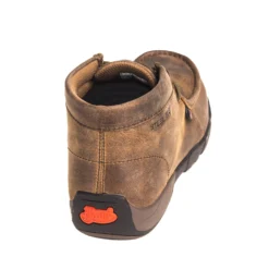 Justin Boots: Men's 235 Dark Brown Steel Moc Toe EH Work Boots -Men Shoes Store justin 235 b 01