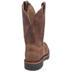 Justin Boots: Men's 4440 Gaucho Brown EH Wellington Boots -Men Shoes Store justin 4440 b 01