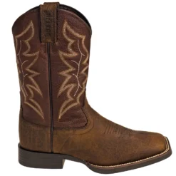 Justin Boots: Men's 7222 Dark Brown 11-Inch Chet Cowboy Boots -Men Shoes Store justin 7222 o 01