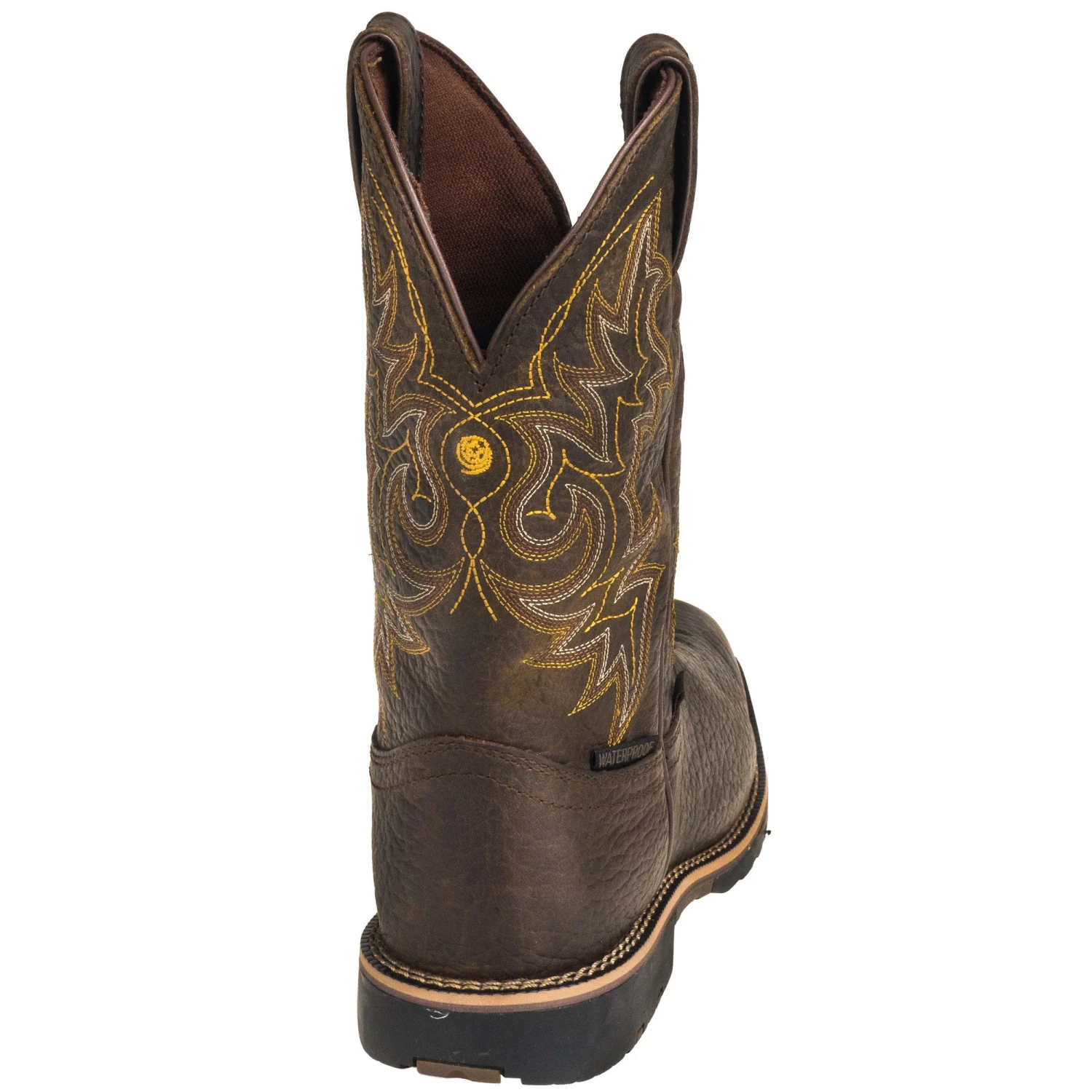 Justin Boots: Brown GR9050 Men's Waterproof George Strait Fireman Cowboy Boots 7 Justin Boots: Brown GR9050 Men's Waterproof George Strait Fireman Cowboy Boots - Image 7