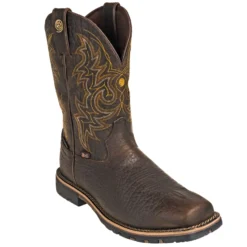 Justin Boots: Brown GR9050 Men's Waterproof George Strait Fireman Cowboy Boots 9 Justin Boots: Brown GR9050 Men's Waterproof George Strait Fireman Cowboy Boots -Men Shoes Store justin gs9050 p 01